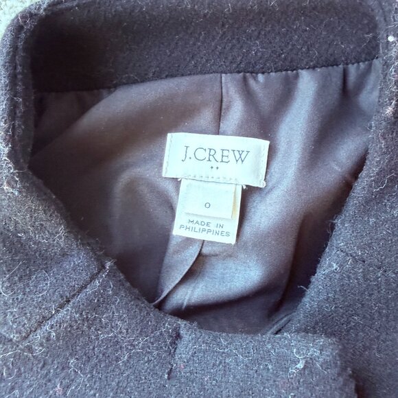 J Crew Bow-Front Wool Coat - Picture 4 of 4